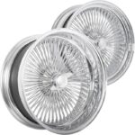 20X8 CHROME REVERSE WIRE WHEELS 150SPOKE - Image 2