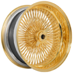 22X8 TITANIUM REVERSE WIRE WHEELS 150SPOKE