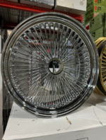 Wire Wheel 20×8 0ET Chrome 150 Spokes - Image 2