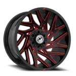 XF Off-Road XF-229 20×9 5×127 5×139.7 0 Cb 78.1 Gloss Black & Red Milled