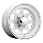 Pacer (310W-5855 15X8 5X5.50 (-19) PAC 310W White Spoke (HB 108.71)) - Image 2