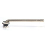 31 Inc (17-509-10 INC NICKEL PLATED METRIC 4 3/4 INCH 90 DEGREE BEND TRUCK VALVE 9.7MM RIM HOLE TR 509)