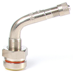 31 Inc (17-543E-10 INC NICKEL PLATED METRIC 75 DEGREE BEND TRUCK VALVE 9.7MM RIM HOLE TR 543E)