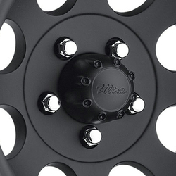 Ultra (89-8014BOE PAC MATTE BLACK 8 LUG OPEN-END SHORT PUSH-THRU) Ultra (89-8014BOE PAC MATTE BLACK 8 LUG OPEN-END SHORT PUSH-THRU) - Image 1