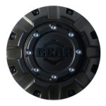 Gear Alloy (CAP-8C-M14 G/A BLK COVERED-LUG CAP W/COGS FOR 5&6&8 LUG)