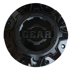 Gear Alloy (CAP-6C-B16 G/A NEW-STYLE GLOSS BLACK COVERED-LUG CAP WITH COGS FOR 5 AND 6 LUG (DOES NOT INCLUDE A REMOVABLE END PIECE FOR OPEN-END 5/6 LUG OPTION AS NEEDED)) Gear Alloy (CAP-6C-B16 G/A NEW-STYLE GLOSS BLACK COVERED-LUG CAP WITH COGS FOR 5 AND 6 LUG (DOES NOT INCLUDE A REMOVABLE END PIECE FOR OPEN-END 5/6 LUG OPTION AS NEEDED)) - Image 1