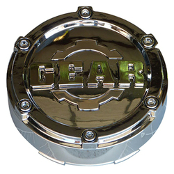 Gear Alloy (CAP-6L-C14 G/A CHROME BOLT-ON CAP W/COGS FOR 6 LUG) Gear Alloy (CAP-6L-C14 G/A CHROME BOLT-ON CAP W/COGS FOR 6 LUG) - Image 1