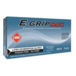 Microflex (MFXL922 MFX E-GRIPMAX POWDER-FREE LATEX EXAMINATION GLOVES BOX OF 100 SIZE MEDIUM)