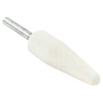 REMA (746 RMA CONICAL SHAPE STONE WHITE 1/4"SHAFT 3/4"DIA)