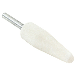 REMA (746 RMA CONICAL SHAPE STONE WHITE 1/4"SHAFT 3/4"DIA) REMA (746 RMA CONICAL SHAPE STONE WHITE 1/4"SHAFT 3/4"DIA) - Image 1