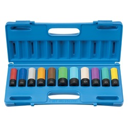 Grey Pneumatic (GRE1511TP GRY 1/2 IN. DRIVE DEEP LENGTH PROTECTOR IMPACT SET 11 PC)