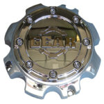 Gear Alloy (CAP-8L-C14 G/A CHROME BOLT-ON CAP W/COGS FOR 8 LUG)