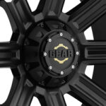 Gear Alloy (CAP-8L-M14 G/A BLK BOLT-ON CAP W/COGS FOR 8 LUG)