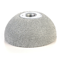 31 Inc (14-364 INC 2" DOME CARBIDE BUFFING WHEEL 170 SSG (60 GRIT) 3/8" 24 THREAD)