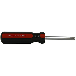 Dill (5411 DAC SCREWDRIVER HANDLE VALVE CORE TOOL 4.3IN LONG WITH EASY GRIP PLASTIC HANDLE)