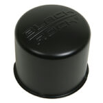 Black Rock (142312BR BKR STEEL PUSH THROUGH CENTER CAP BLACK 4.25")