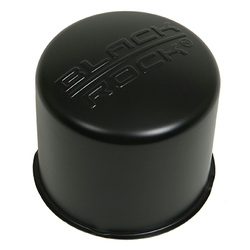 Black Rock (142312BR BKR STEEL PUSH THROUGH CENTER CAP BLACK 4.25")