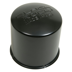 Black Rock (142512BR BKR STEEL PUSH THROUGH CTR CAP BLACK 4.28")
