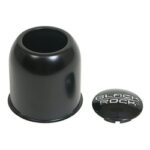 Black Rock (242512BR BKR STEEL PUSH THROUGH W/PLUG CTR CAP BLACK 4.28")