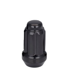 Vista (BOX OF 100 14X1.50 BULGE ACORN CAR SPLINE LUG NUT 1.65" BLACK)
