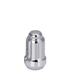 Vista (BOX OF 100 12X1.50 BULGE ACORN CAR SPLINE LUG NUT 1.38" CHROME)