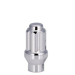 Vista (BOX OF 100 12X1.50 BULGE ACORN ET SPLINE LUG NUT 1.55" 0.31" SHANK CHROME)