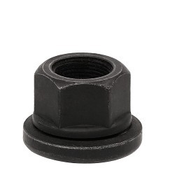 Vista (BOX OF 50 22X1.50 FLAT SEAT SEMI LUG NUT 33MM HEX BLACK) Vista (BOX OF 50 22X1.50 FLAT SEAT SEMI LUG NUT 33MM HEX BLACK) - Image 1