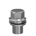 Vista (BOX OF 50 14X1.50 OE STYLE MAG LUG NUT 22MM HEX 1.61" 0.77" SHANK CHROME FITS LAND ROVER)