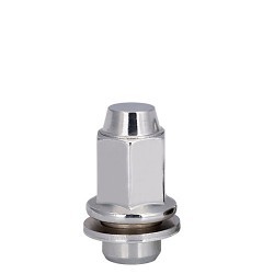 Vista (BOX OF 100 12X1.50 OE STYLE MAG LUG NUT 19MM HEX 1.7" CHROME FITS JAGUAR)