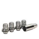 Vista (BOX OF 10 12X1.50 OE STYLE MAG LUG NUT 1.54" 0.72" SHANK LOCK SET FITS TOYOTA)