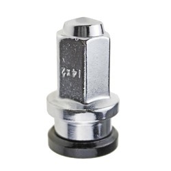 Vista (BOX OF 50 14X2.00 OE STYLE LUG NUT 21MM HEX 2.1" CHROME W/ TORQ RETENTION FITS FORD)