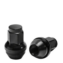 Vista (BOX OF 50 14X1.50 OE STYLE LUG NUT 21MM HEX 1.84" BLACK FITS FORD)