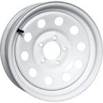 Pacer Trailer (55W-5550 15X5 5X5.00 (+00) PAC 55W White Modular Trailer (HB 81.03))