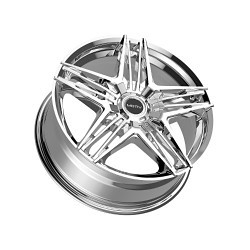 Motiv (CHROME BOLT ON COVER CAP WITH BLACK EMBLEM AND BRUSHED "MOTIV" LOGO FOR MOTIV 440)