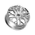 Motiv (CHROME BOLT ON COVER CAP WITH BLACK EMBLEM AND BRUSHED "MOTIV" LOGO FOR MOTIV 441) - Image 2