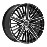 Motiv (GLOSS BLACK MACHINED METAL BOLT ON COVER CAP WITH BLACK EMBLEM AND BRUSHED "MOTIV" LOGO FOR MOTIV 443)