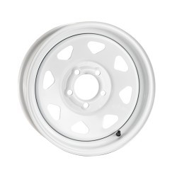 Pacer Trailer (310W-6560 16X6 6X5.50 (+00) PAC 310W White Spoke Trailer (HB 107.95)) Pacer Trailer (310W-6560 16X6 6X5.50 (+00) PAC 310W White Spoke Trailer (HB 107.95)) - Image 1